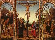 The Crucifixion with The Virgin, St.John, St.Jerome St.Magdalene Pietro